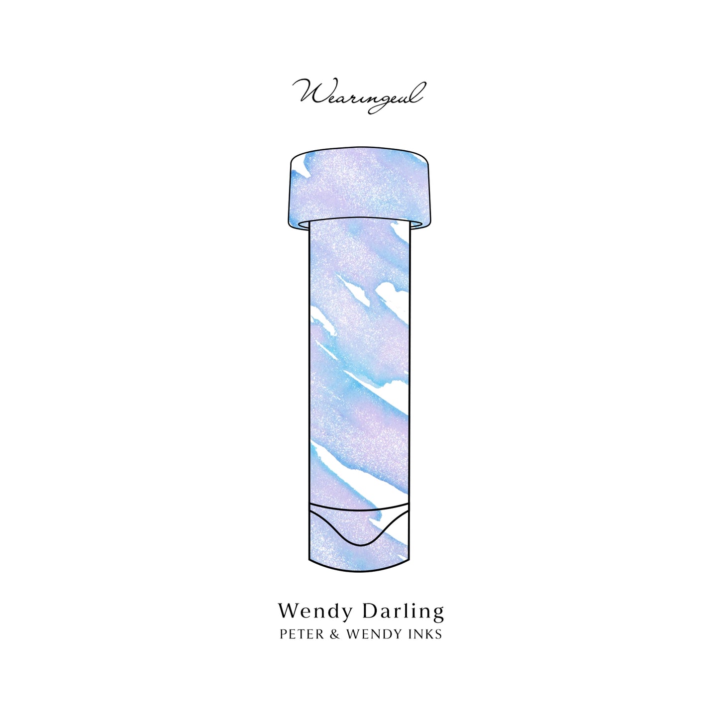 Wearingeul Fountain Pen Ink Sample Vials (Peter & Wendy) 3ml