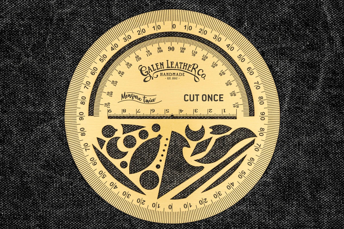 Galen Leather - The Circle Master - Brass Master Round Design Companion