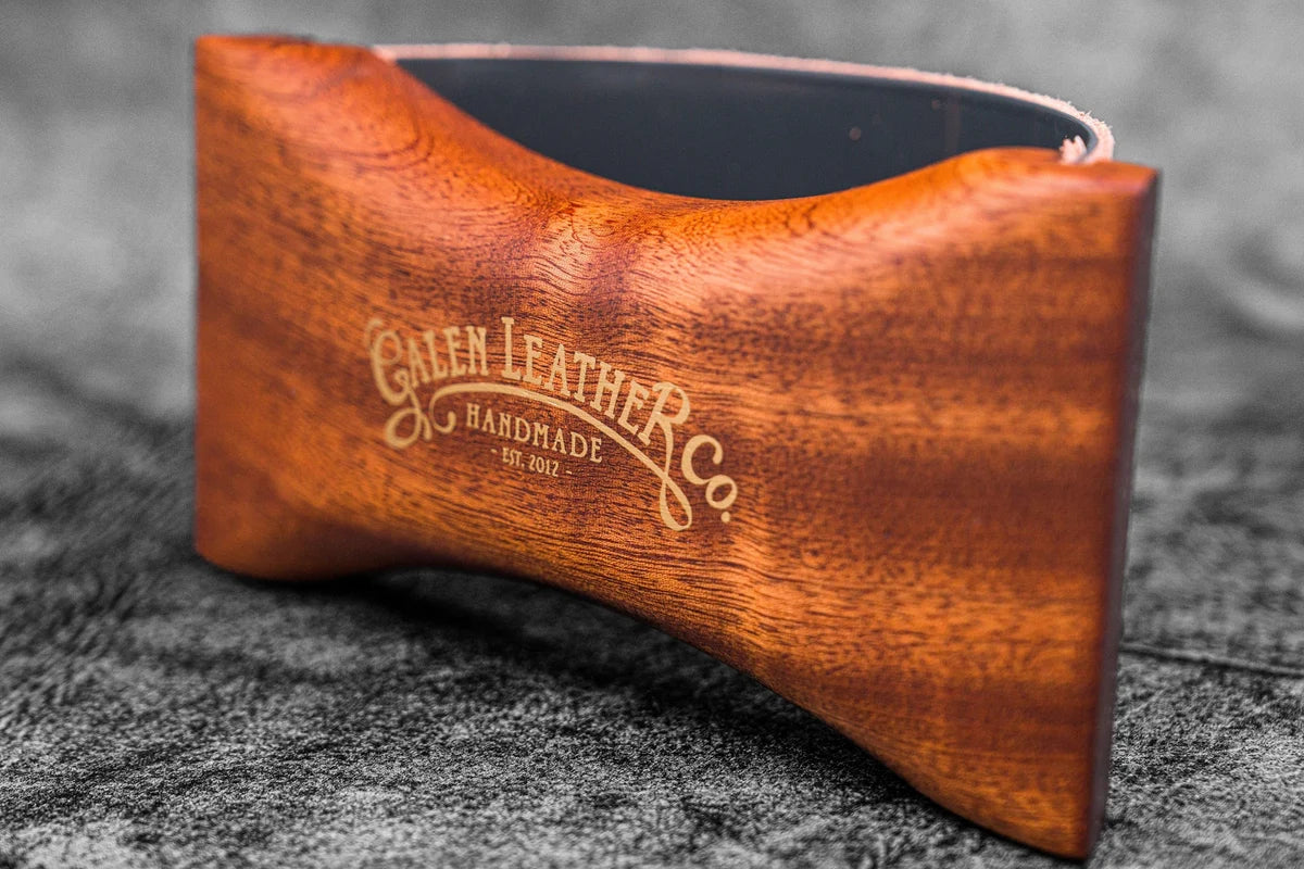 Galen Leather - Wood Rocking Ink Blotter