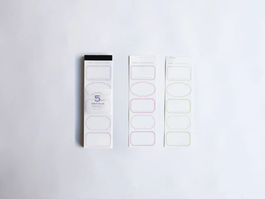 OEDA Letterpress 5 Frame Label Book