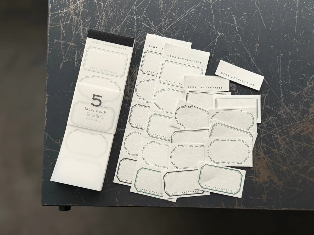 OEDA Letterpress 5 Frame Label Book