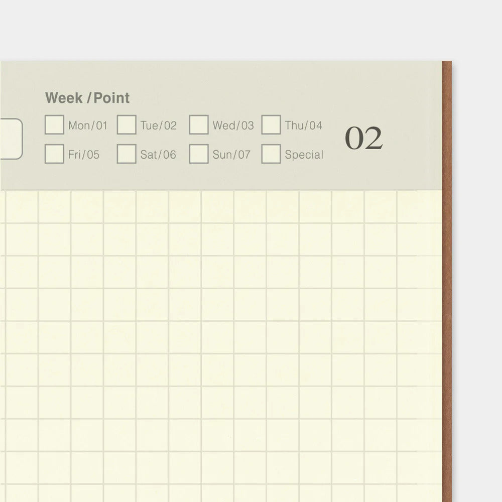 Traveler's Notebook (Regular Size) Refill 005 Free Diary (Daily)