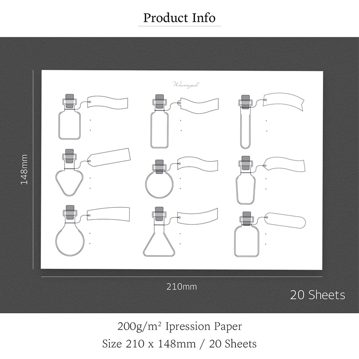 Wearingeul - Jaquere Alice's Potion Ink Color Swatch (A5/20 Sheets)