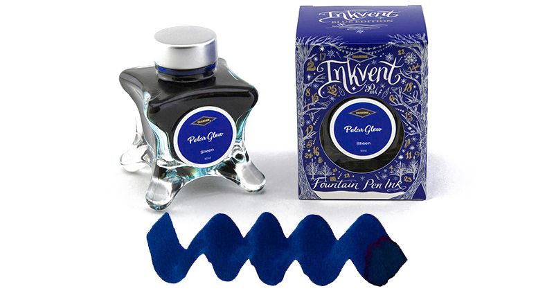 Diamine Inkvent Fountain Pen Ink (50ml) Blue Edition - Sheen