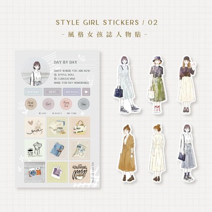 MU Girl Stickers 01 - 06