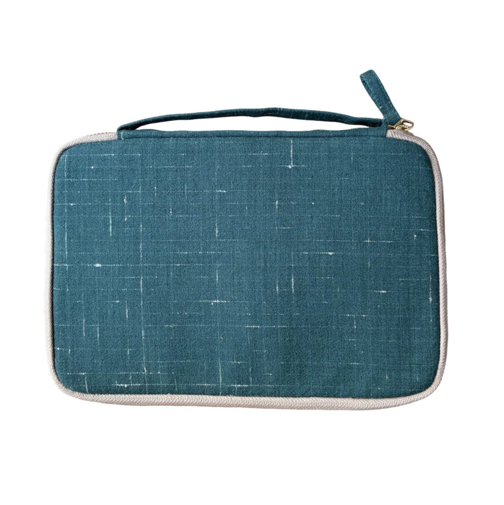 Kyoku Haku Teal Zippered Pen Case [10 Slots]