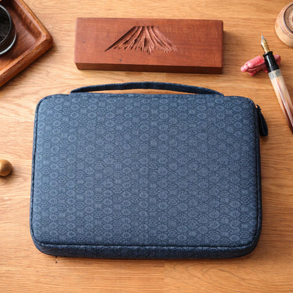 Kyoku Haku Japanese Fabric Zippered Pen Case [20 Slots]