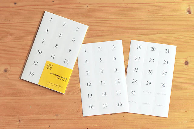 MU Date Stickers