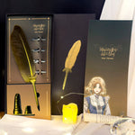 Wearingeul [Naver Webtoon] Your Throne Feather Pen & Pen Holder Sets