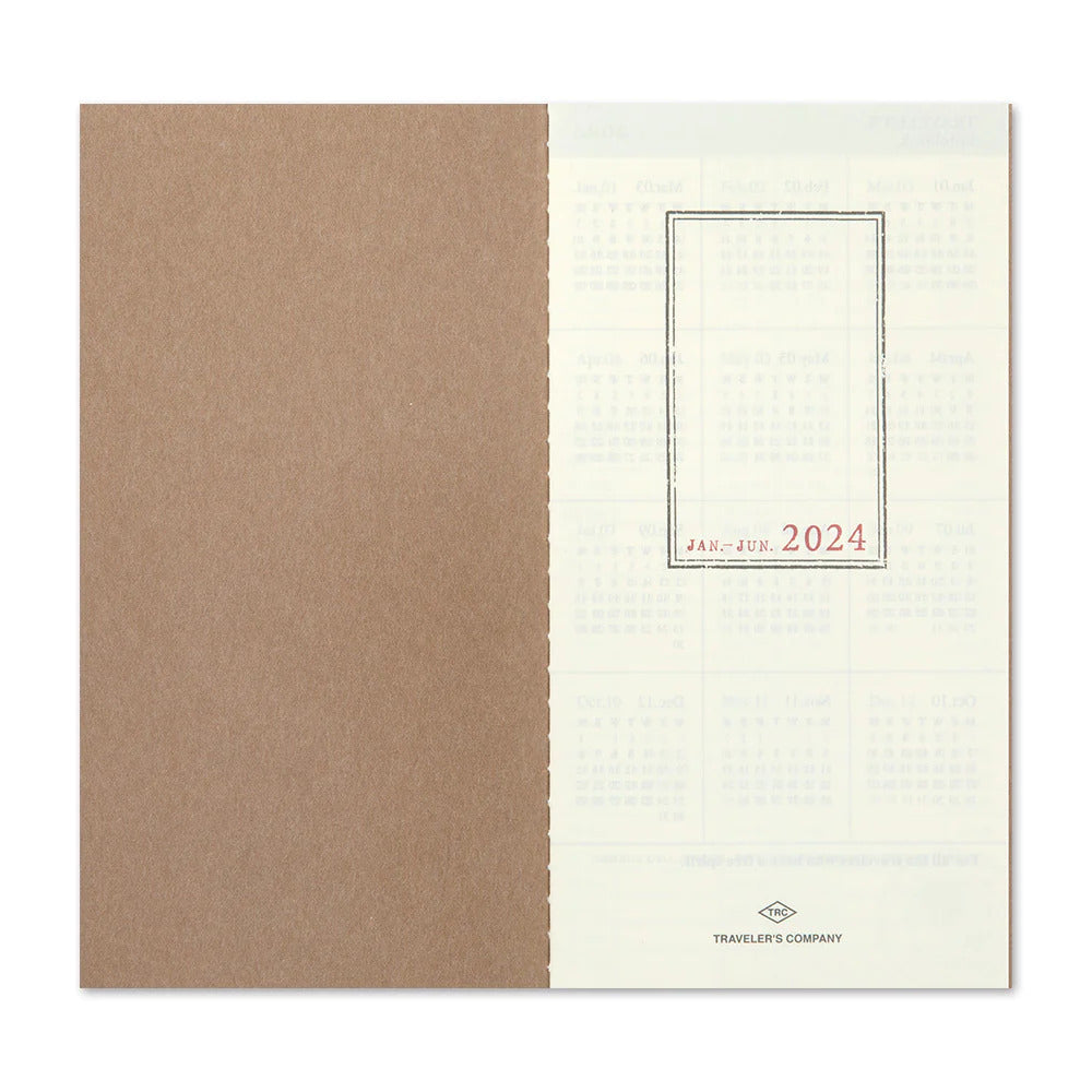 Traveler's Notebook (Regular Size) 2024 Weekly + Memo