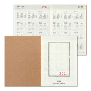 Traveler's Notebook (Passport Size) 2024 Monthly Refill
