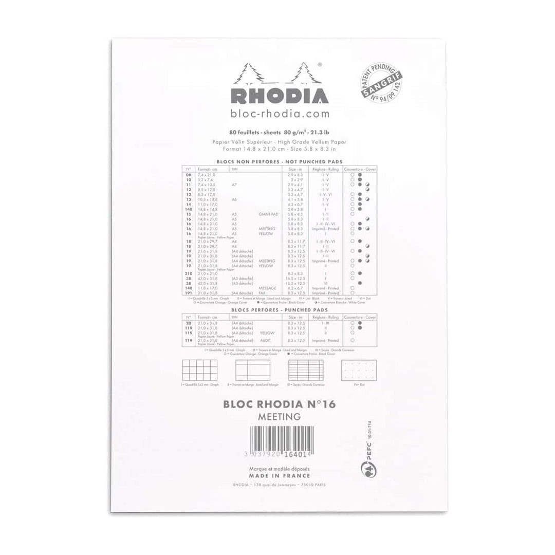Rhodia Meeting Pad #16
