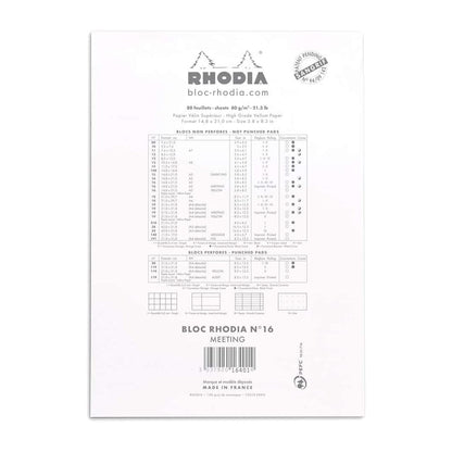 Rhodia Meeting Pad #16