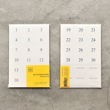 MU Date Stickers
