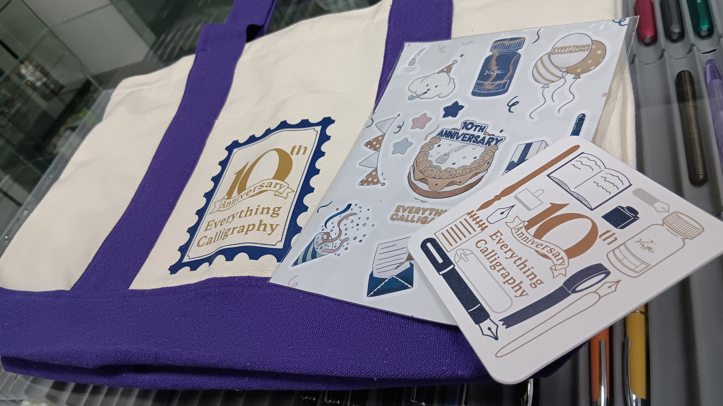 Everything Calligraphy 10th Anniversary Merch Set