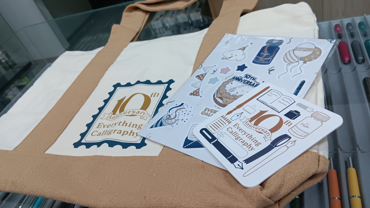 Everything Calligraphy 10th Anniversary Merch Set