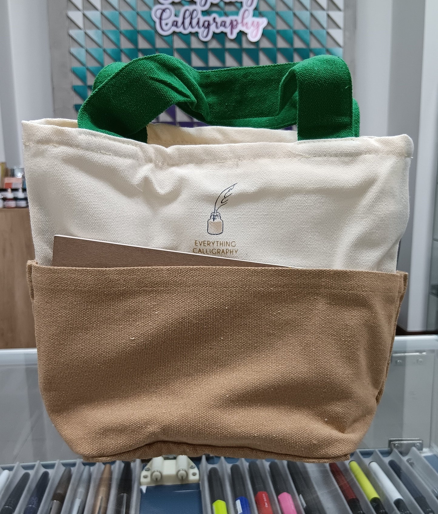 Everything Calligraphy Christmas Tote Bags 2025