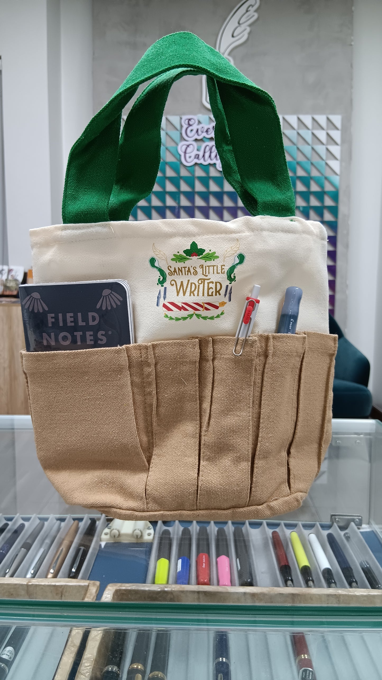 Everything Calligraphy Christmas Tote Bags 2025