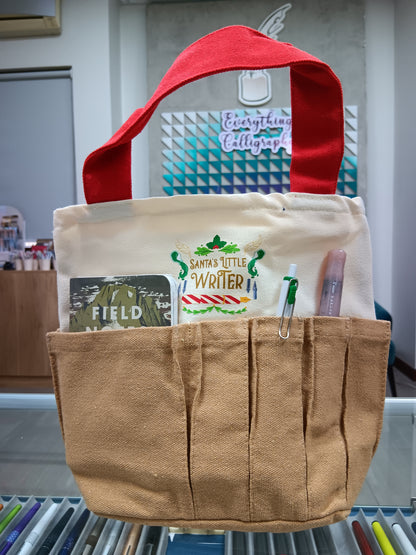 Everything Calligraphy Christmas Tote Bags 2025