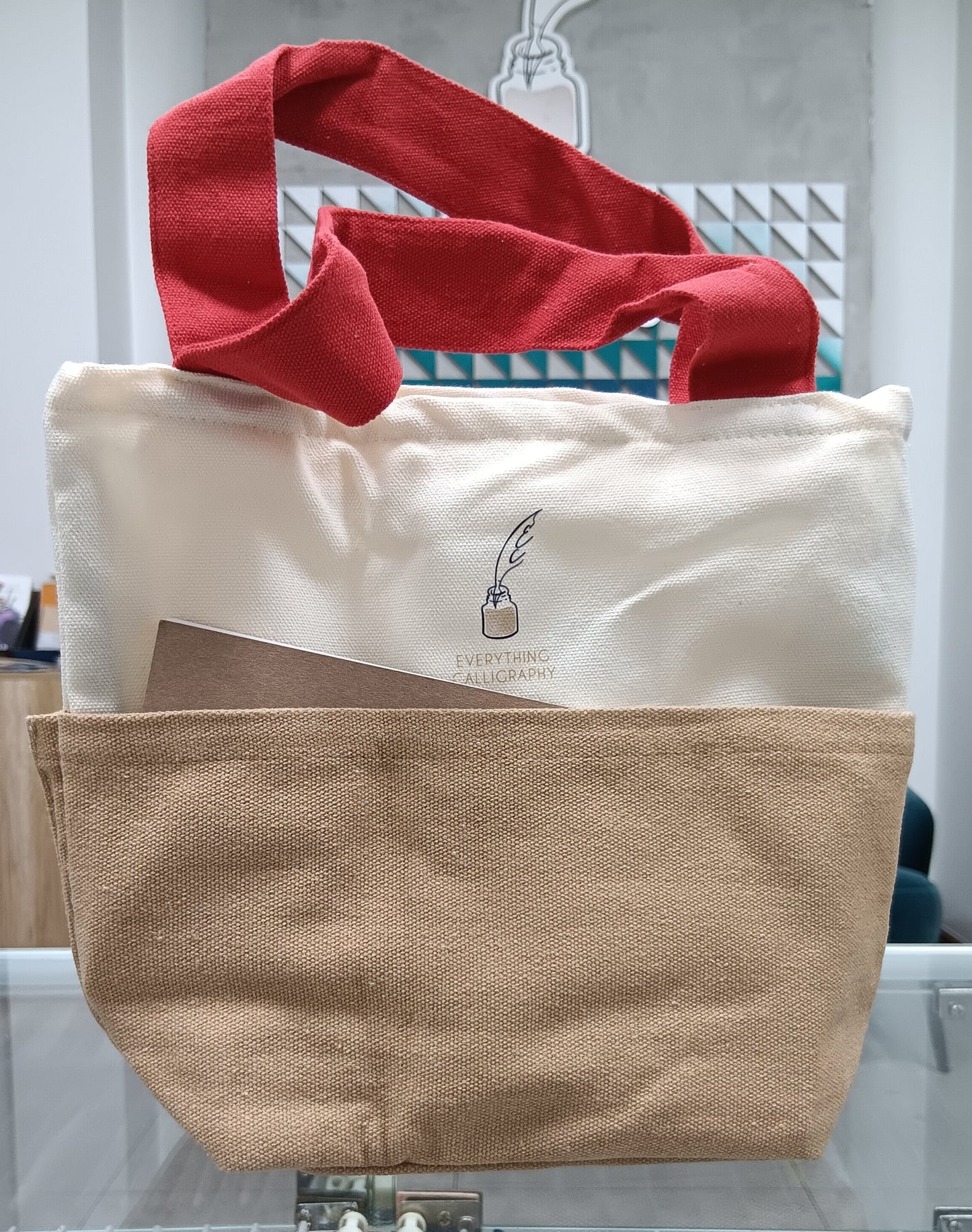 Everything Calligraphy Christmas Tote Bags 2025