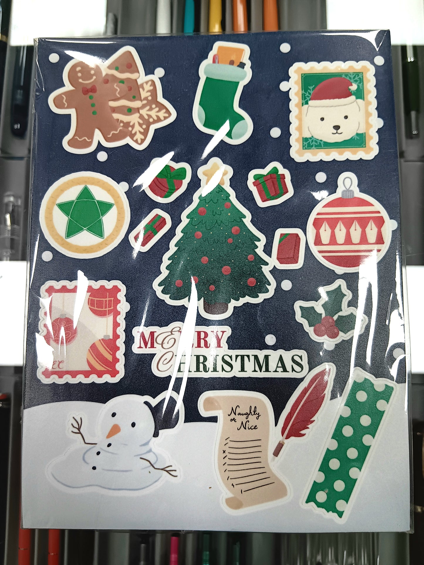 Everything Calligraphy Christmas Sticker Sheet 2025