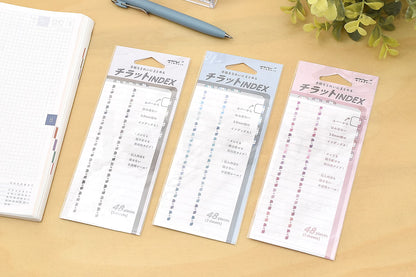 Midori Index Label (S) Chiratto Numbers