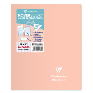 Clairefontaine Koverbook (A5) Blush Stapled Notebook (17 x 22)