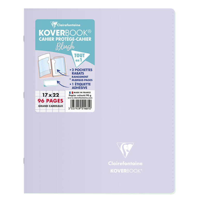 Clairefontaine Koverbook (A5) Blush Stapled Notebook (17 x 22)