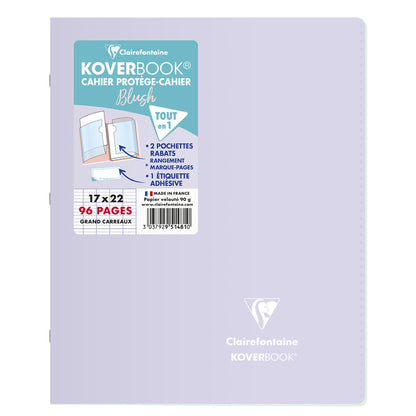 Clairefontaine Koverbook (A5) Blush Stapled Notebook (17 x 22)