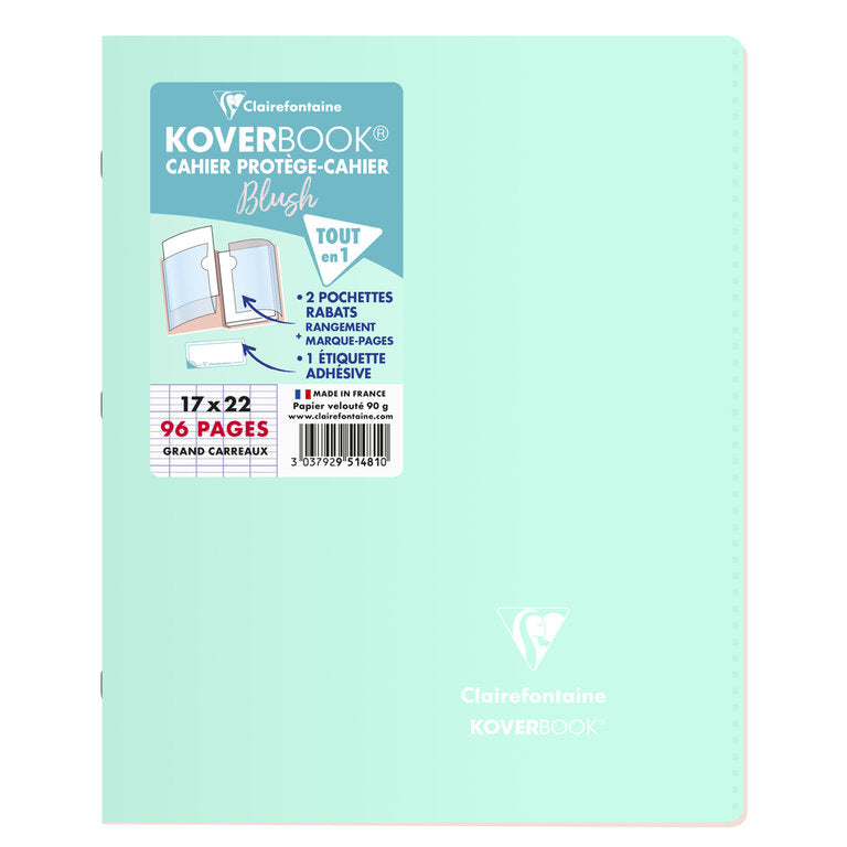 Clairefontaine Koverbook (A5) Blush Stapled Notebook (17 x 22)