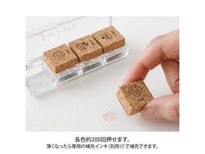 Midori Yuru Log Pre-Inked Stamp