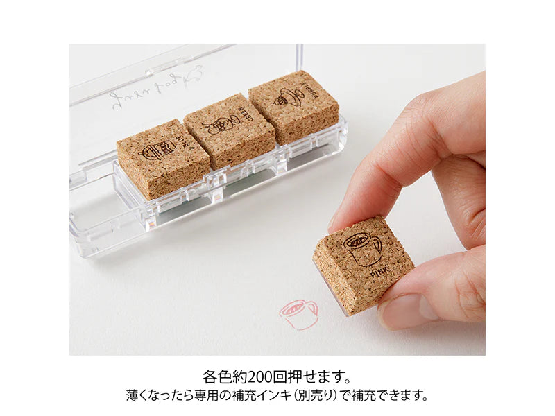 Midori Yuru Log Pre-Inked Stamp