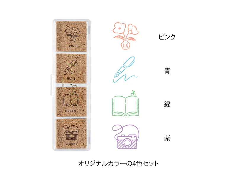 Midori Yuru Log Pre-Inked Stamp