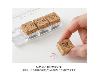 Midori Yuru Log Pre-Inked Stamp