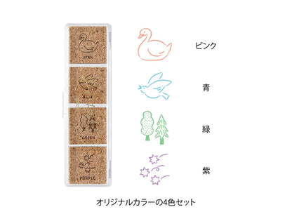 Midori Yuru Log Pre-Inked Stamp
