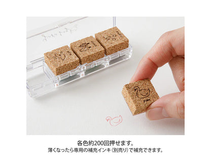 Midori Yuru Log Pre-Inked Stamp