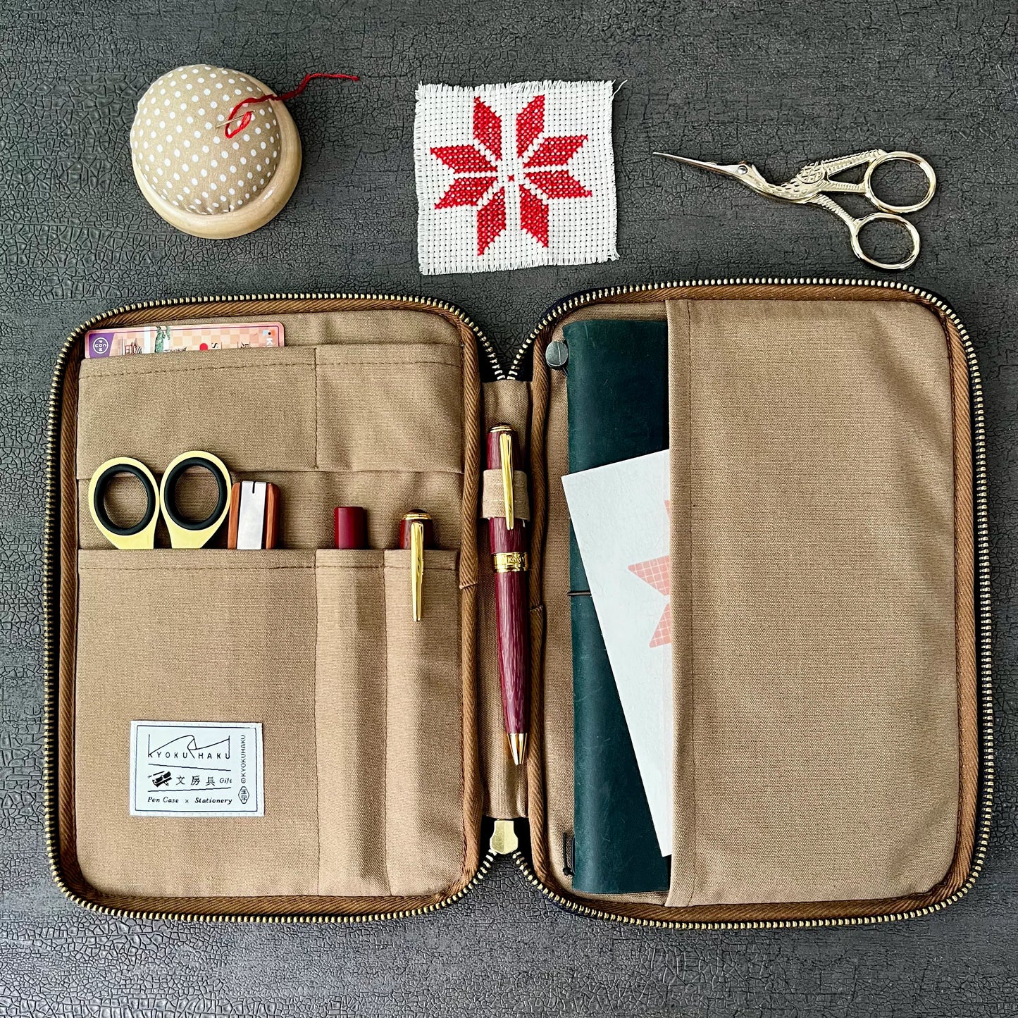 Kyoku Haku Siraya Belief Zippered Notebook Jacket [A5 Size]