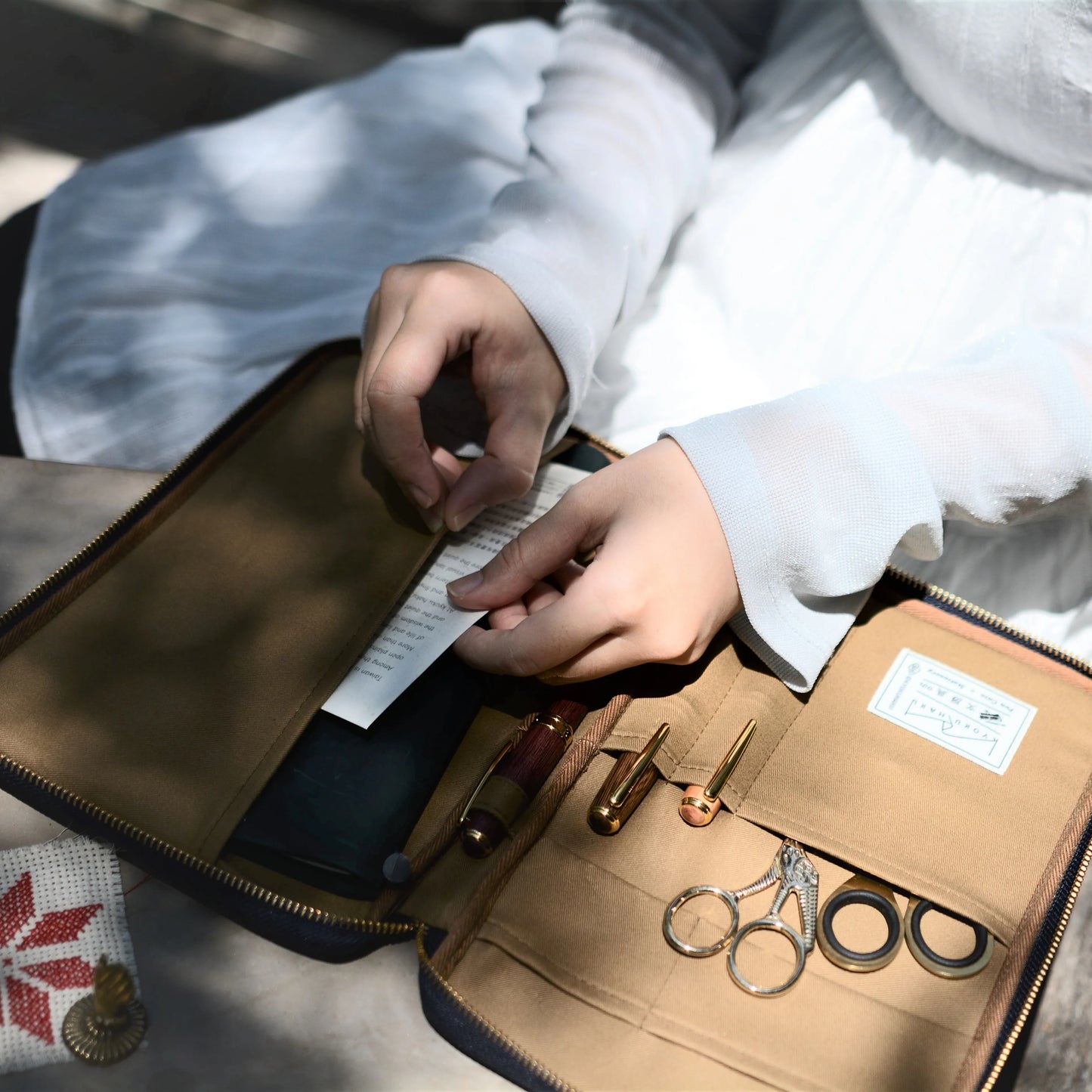 Kyoku Haku Siraya Belief Zippered Notebook Jacket [A5 Size]