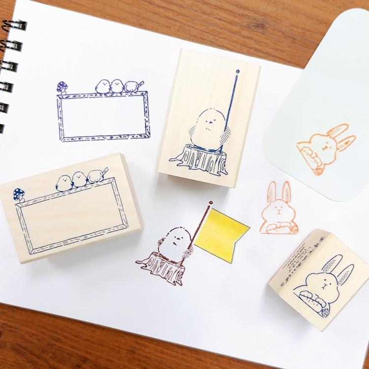 Beverly Ink's Companion Wooden Rubber Stamps