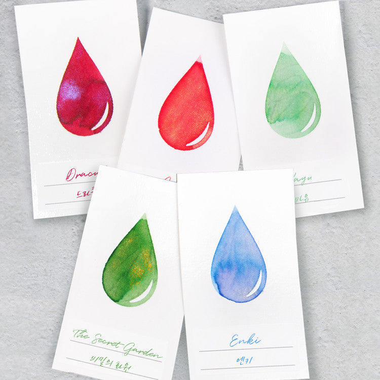 Wearingeul Ink Drop Color Swatch Cards (50 sheets)