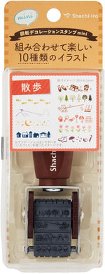 Shachihata Rotating Decoration Stamp Mini