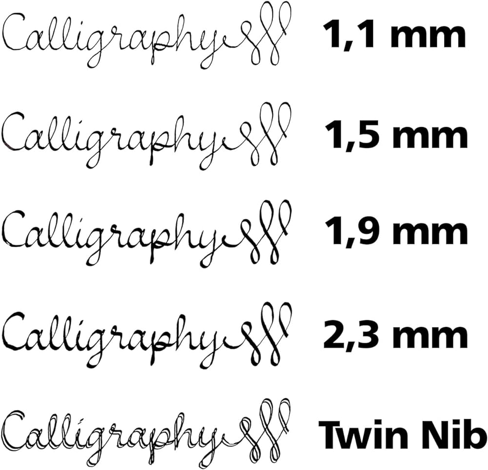 Kaweco Calligraphy Fountain Pen Nib - 1.1mm Steel Nib Insert For Sport, Liliput & Dia2 Pens