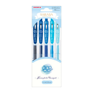 Zebra Sarasa Bouquet 5-Color Gel Pen Sets (0.5mm)