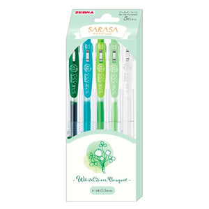 Zebra Sarasa Bouquet 5-Color Gel Pen Sets (0.5mm)