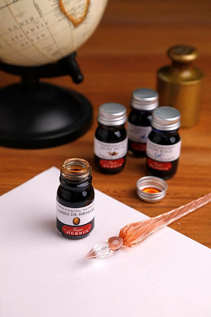 J. Herbin Glass Dip Pen & 6 Ink Set