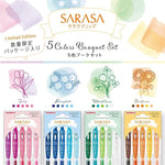 Zebra Sarasa Bouquet 5-Color Gel Pen Sets (0.5mm)