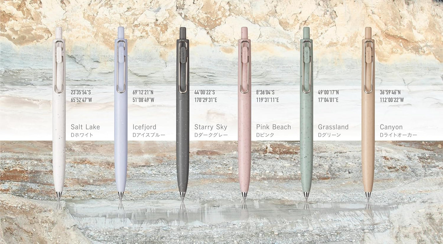 Uni-ball One F Earth Texture (Limited Edition) Gel Pens