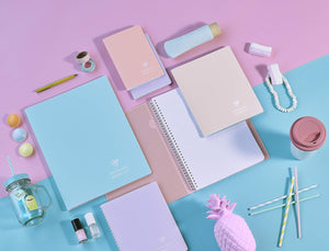 Clairefontaine Koverbook (A5) Blush Stapled Notebook (17 x 22)