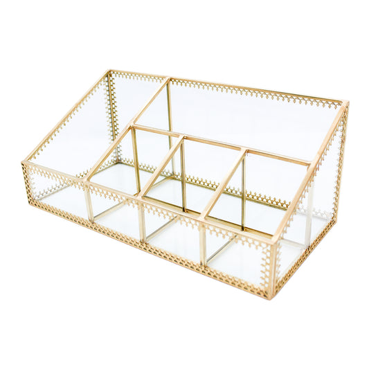 Artemis Luxe Glass Pen and Cosmetics Holder