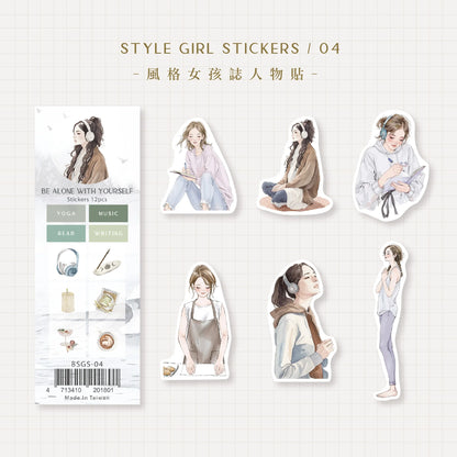 MU Girl Stickers 01 - 06